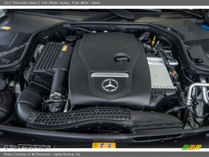 Polar White / Black 2017 Mercedes-Benz C 300 4Matic Sedan