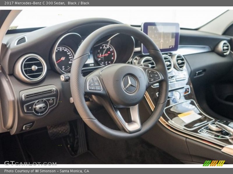 Black / Black 2017 Mercedes-Benz C 300 Sedan