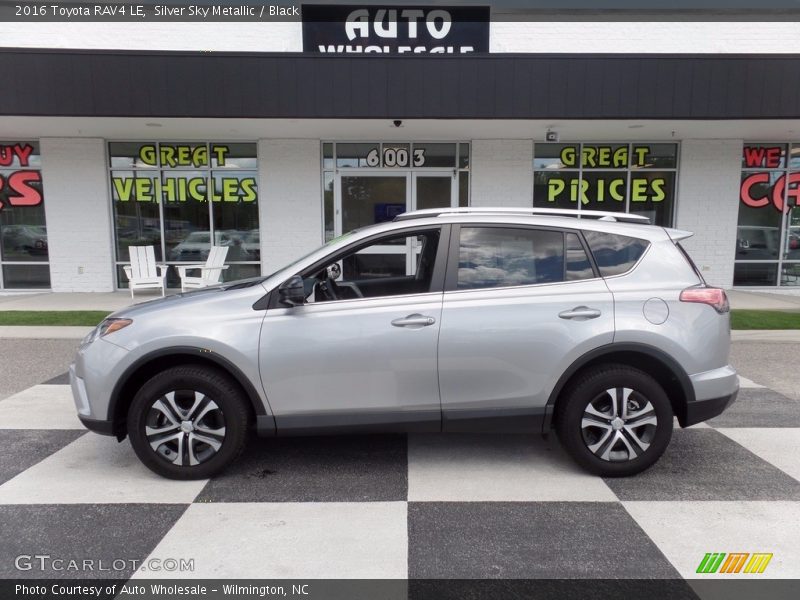 Silver Sky Metallic / Black 2016 Toyota RAV4 LE