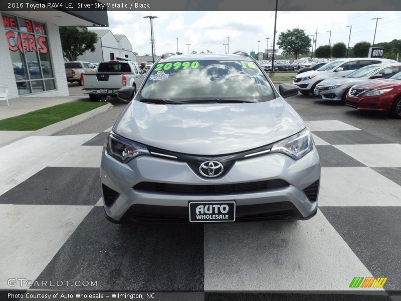 Silver Sky Metallic / Black 2016 Toyota RAV4 LE