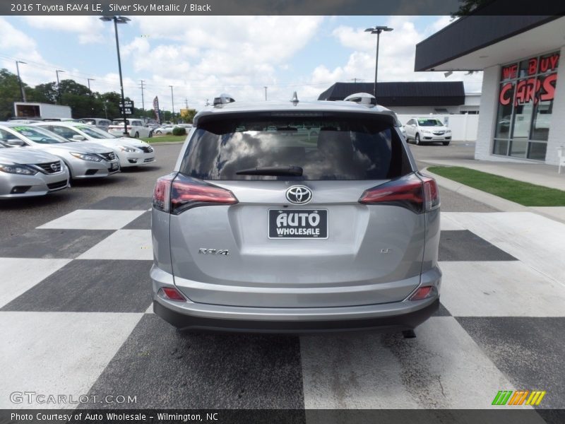 Silver Sky Metallic / Black 2016 Toyota RAV4 LE