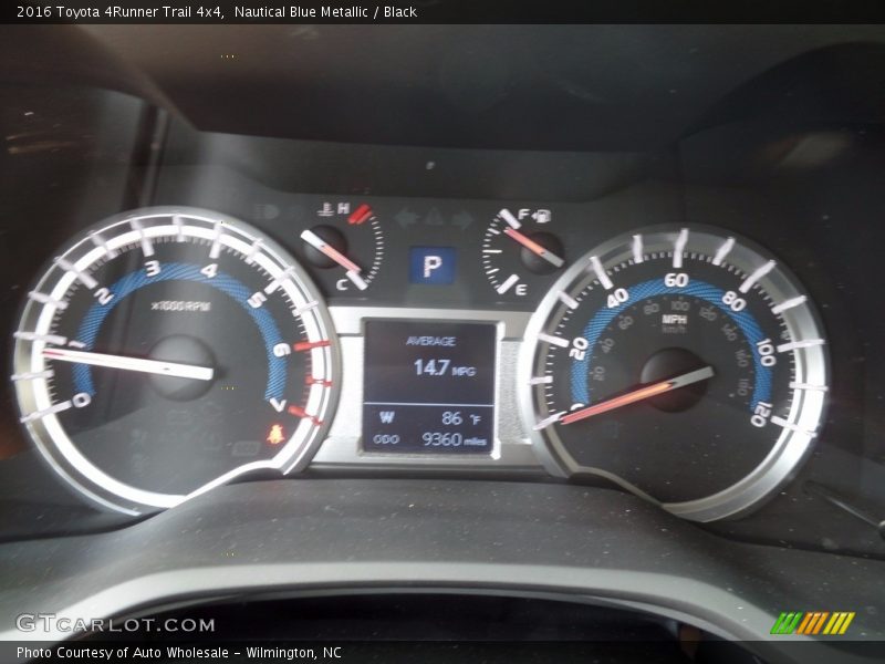 Nautical Blue Metallic / Black 2016 Toyota 4Runner Trail 4x4