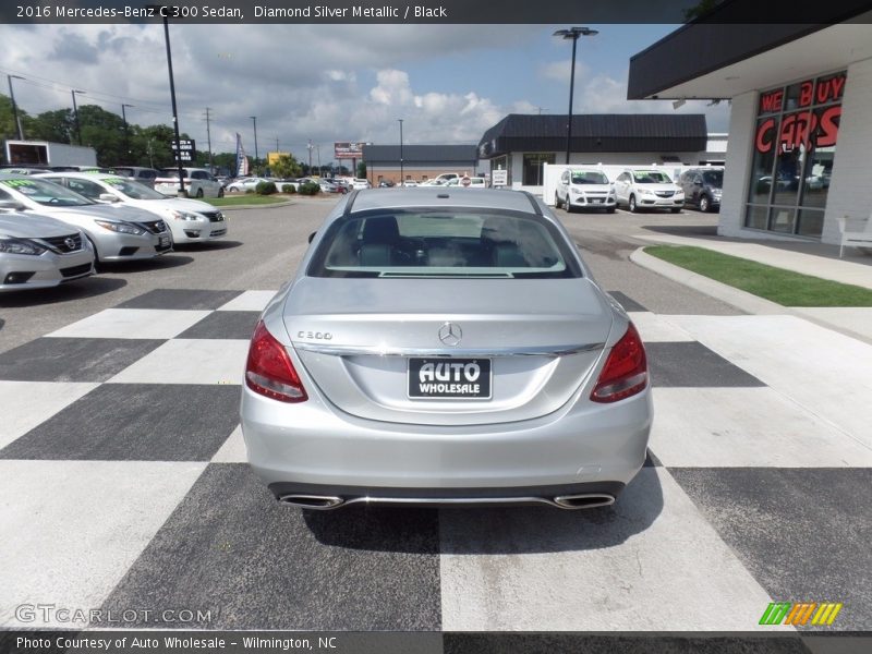 Diamond Silver Metallic / Black 2016 Mercedes-Benz C 300 Sedan