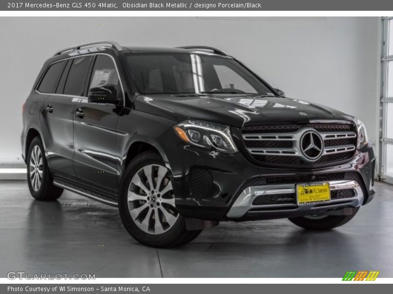 Obsidian Black Metallic / designo Porcelain/Black 2017 Mercedes-Benz GLS 450 4Matic