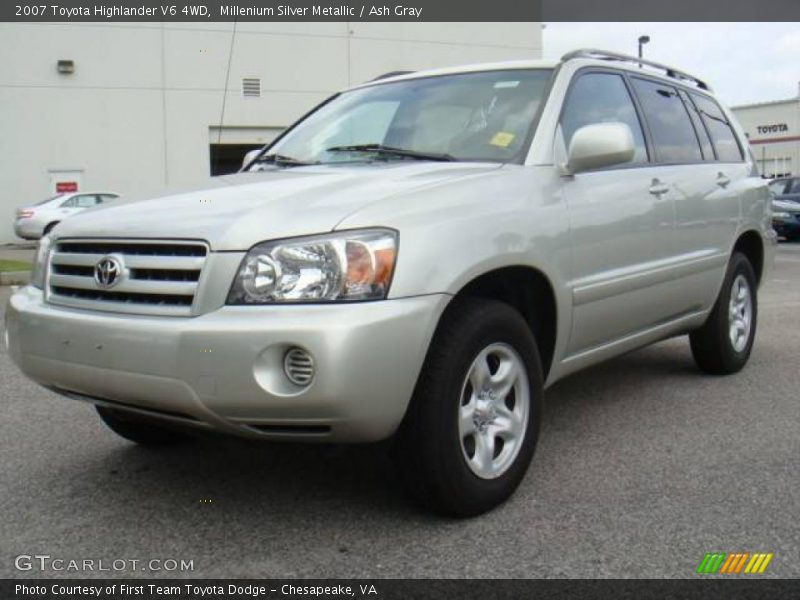 Millenium Silver Metallic / Ash Gray 2007 Toyota Highlander V6 4WD