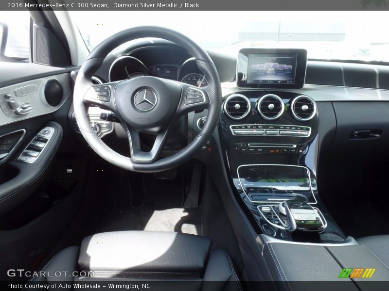 Diamond Silver Metallic / Black 2016 Mercedes-Benz C 300 Sedan