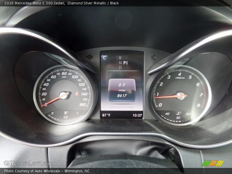 Diamond Silver Metallic / Black 2016 Mercedes-Benz C 300 Sedan