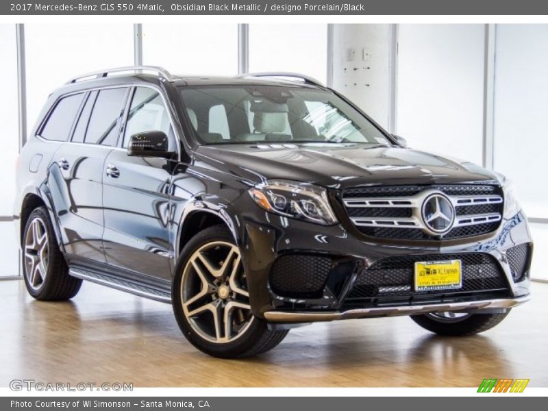 Obsidian Black Metallic / designo Porcelain/Black 2017 Mercedes-Benz GLS 550 4Matic