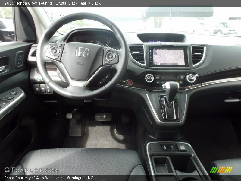 Crystal Black Pearl / Black 2016 Honda CR-V Touring