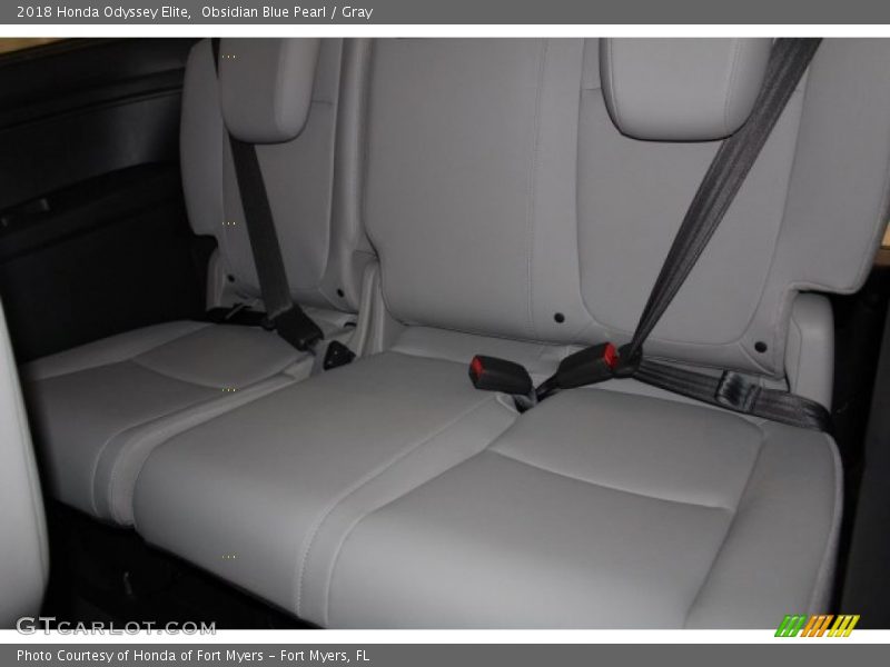 Obsidian Blue Pearl / Gray 2018 Honda Odyssey Elite