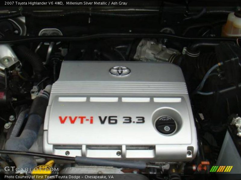 Millenium Silver Metallic / Ash Gray 2007 Toyota Highlander V6 4WD