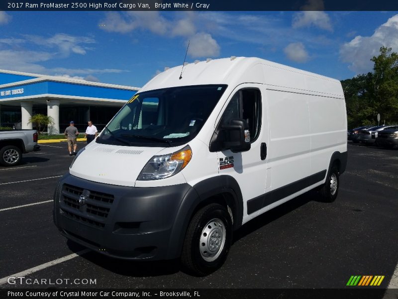 Bright White / Gray 2017 Ram ProMaster 2500 High Roof Cargo Van