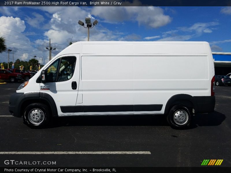 Bright White / Gray 2017 Ram ProMaster 2500 High Roof Cargo Van