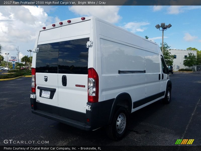 Bright White / Gray 2017 Ram ProMaster 2500 High Roof Cargo Van