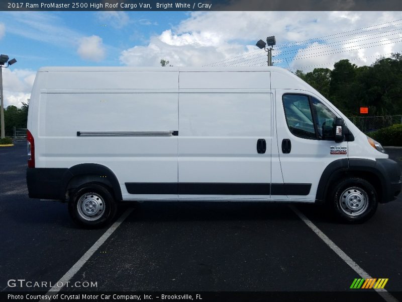 Bright White / Gray 2017 Ram ProMaster 2500 High Roof Cargo Van