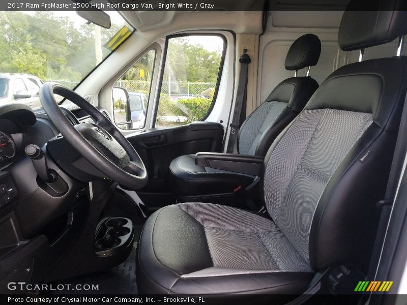 Bright White / Gray 2017 Ram ProMaster 2500 High Roof Cargo Van