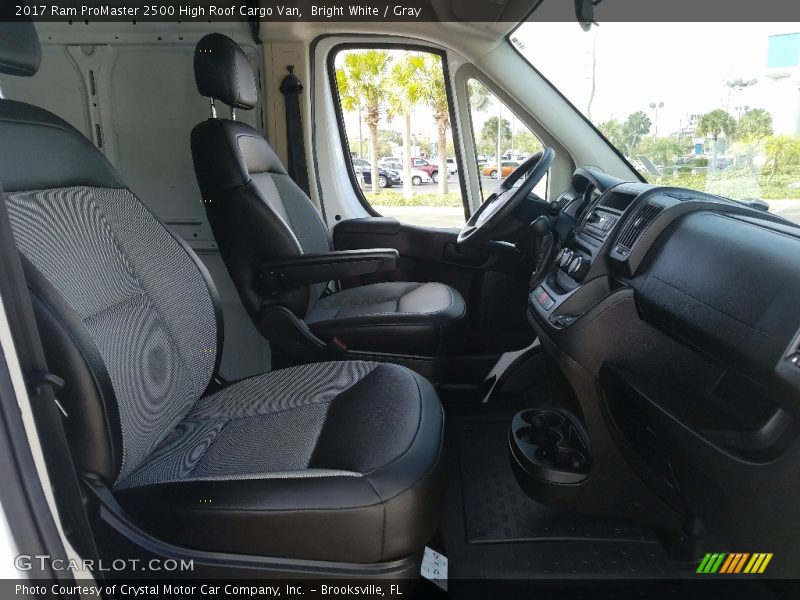 Bright White / Gray 2017 Ram ProMaster 2500 High Roof Cargo Van