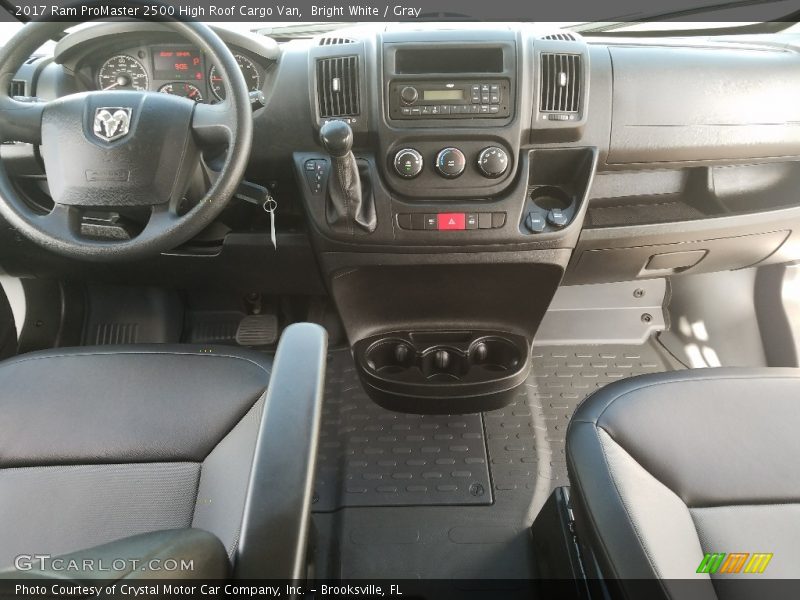 Bright White / Gray 2017 Ram ProMaster 2500 High Roof Cargo Van