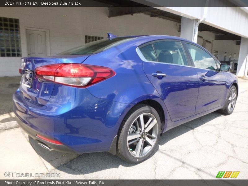 Deep Sea Blue / Black 2017 Kia Forte EX