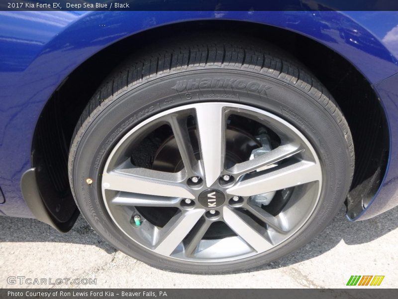 Deep Sea Blue / Black 2017 Kia Forte EX
