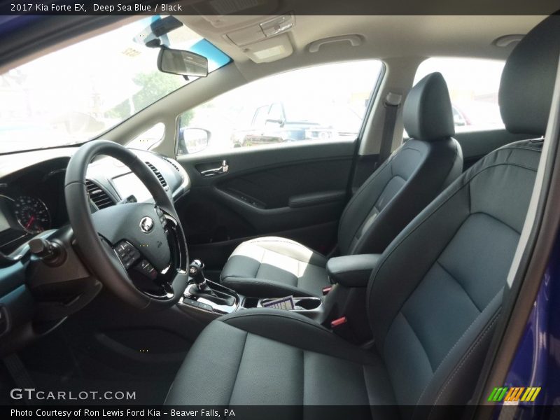 Deep Sea Blue / Black 2017 Kia Forte EX