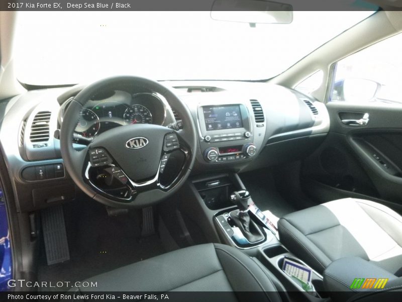 Deep Sea Blue / Black 2017 Kia Forte EX