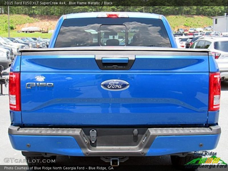Blue Flame Metallic / Black 2015 Ford F150 XLT SuperCrew 4x4
