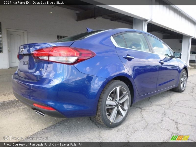 Deep Sea Blue / Black 2017 Kia Forte EX