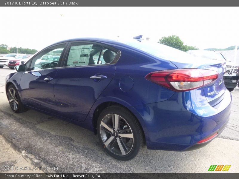 Deep Sea Blue / Black 2017 Kia Forte EX