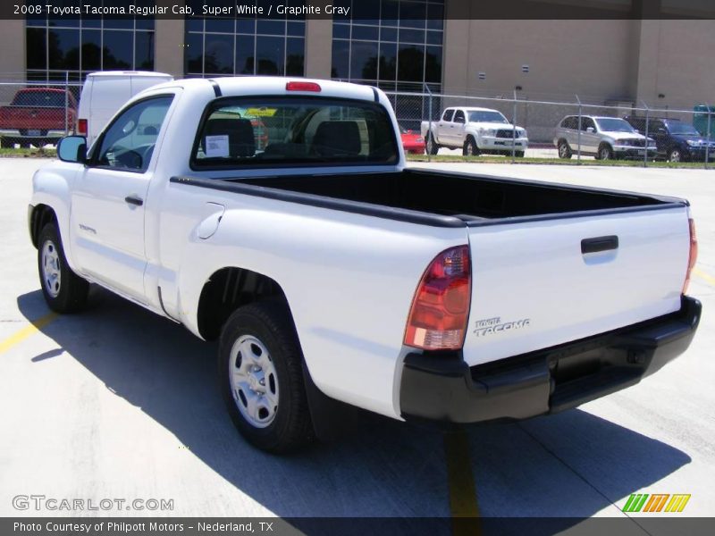 Super White / Graphite Gray 2008 Toyota Tacoma Regular Cab