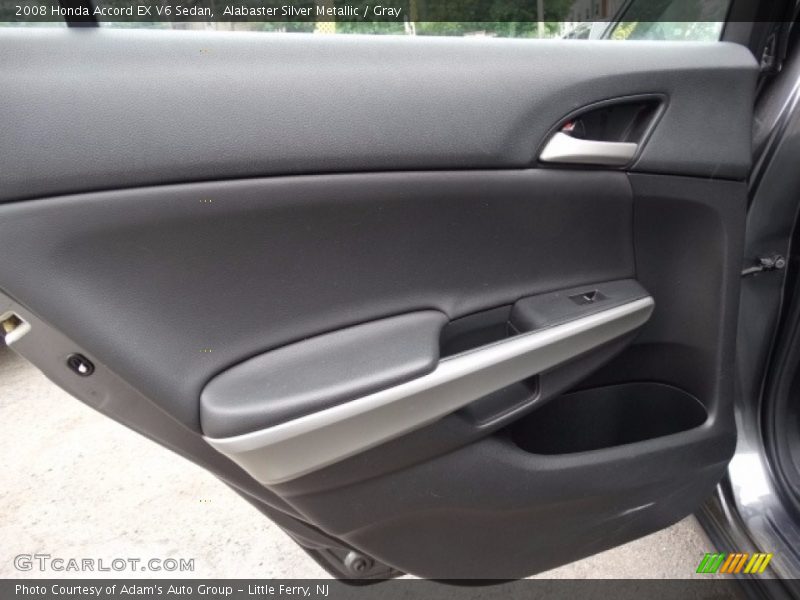Alabaster Silver Metallic / Gray 2008 Honda Accord EX V6 Sedan
