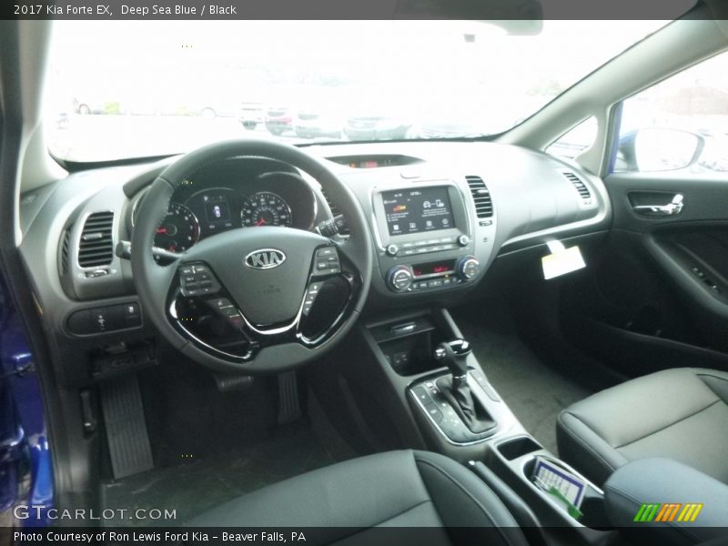 Deep Sea Blue / Black 2017 Kia Forte EX