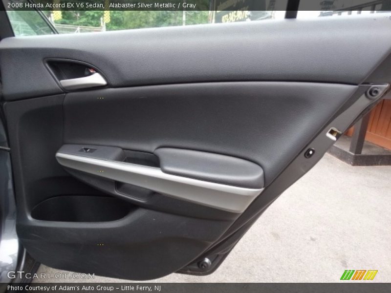 Alabaster Silver Metallic / Gray 2008 Honda Accord EX V6 Sedan