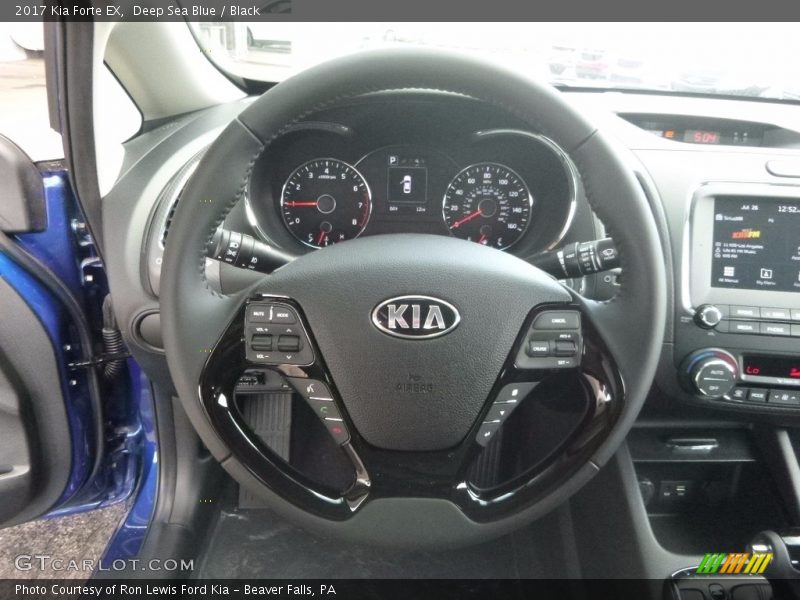 Deep Sea Blue / Black 2017 Kia Forte EX