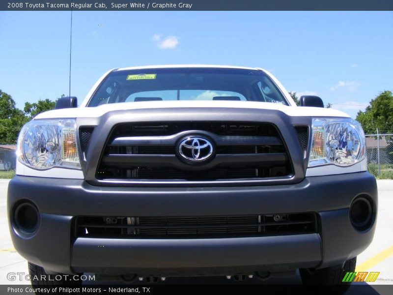 Super White / Graphite Gray 2008 Toyota Tacoma Regular Cab
