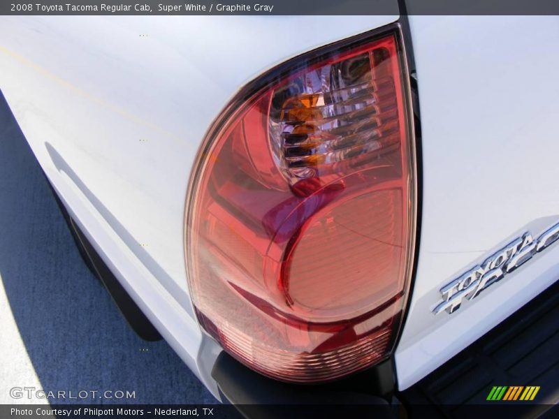 Super White / Graphite Gray 2008 Toyota Tacoma Regular Cab