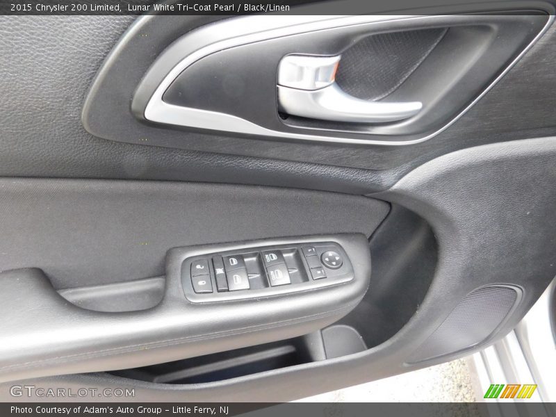 Lunar White Tri-Coat Pearl / Black/Linen 2015 Chrysler 200 Limited
