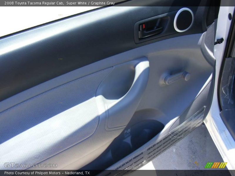 Super White / Graphite Gray 2008 Toyota Tacoma Regular Cab