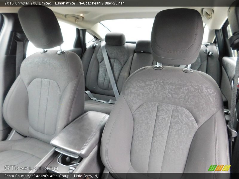 Lunar White Tri-Coat Pearl / Black/Linen 2015 Chrysler 200 Limited