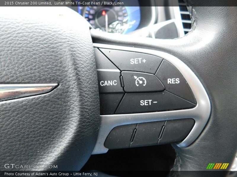 Lunar White Tri-Coat Pearl / Black/Linen 2015 Chrysler 200 Limited
