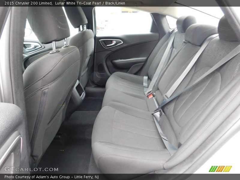 Lunar White Tri-Coat Pearl / Black/Linen 2015 Chrysler 200 Limited