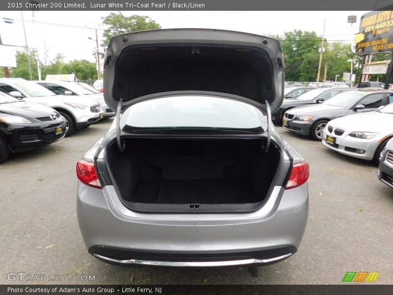 Lunar White Tri-Coat Pearl / Black/Linen 2015 Chrysler 200 Limited