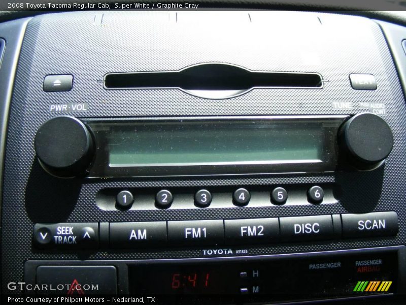 Super White / Graphite Gray 2008 Toyota Tacoma Regular Cab