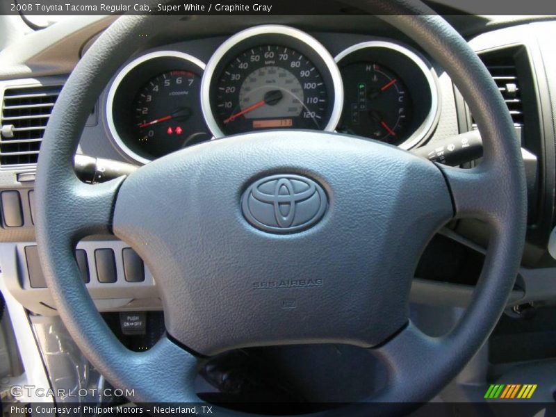 Super White / Graphite Gray 2008 Toyota Tacoma Regular Cab