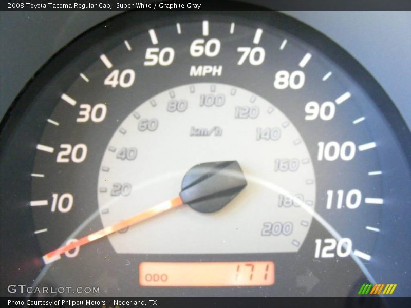 Super White / Graphite Gray 2008 Toyota Tacoma Regular Cab