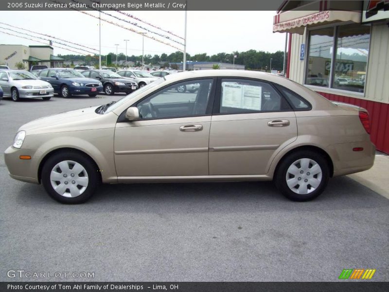 Champagne Beige Metallic / Grey 2006 Suzuki Forenza Sedan