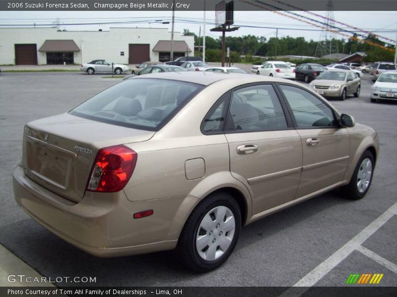 Champagne Beige Metallic / Grey 2006 Suzuki Forenza Sedan