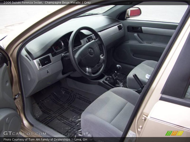 Champagne Beige Metallic / Grey 2006 Suzuki Forenza Sedan