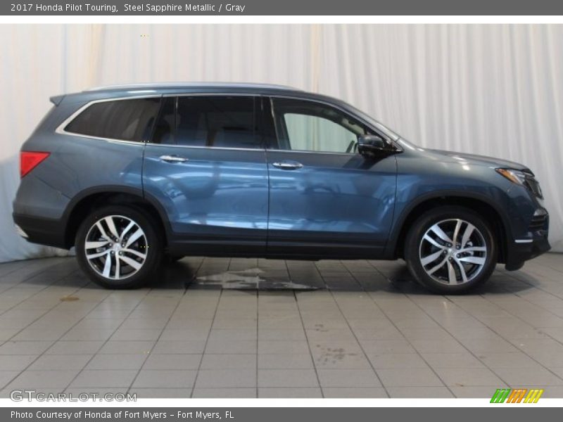 Steel Sapphire Metallic / Gray 2017 Honda Pilot Touring