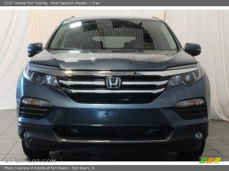 Steel Sapphire Metallic / Gray 2017 Honda Pilot Touring